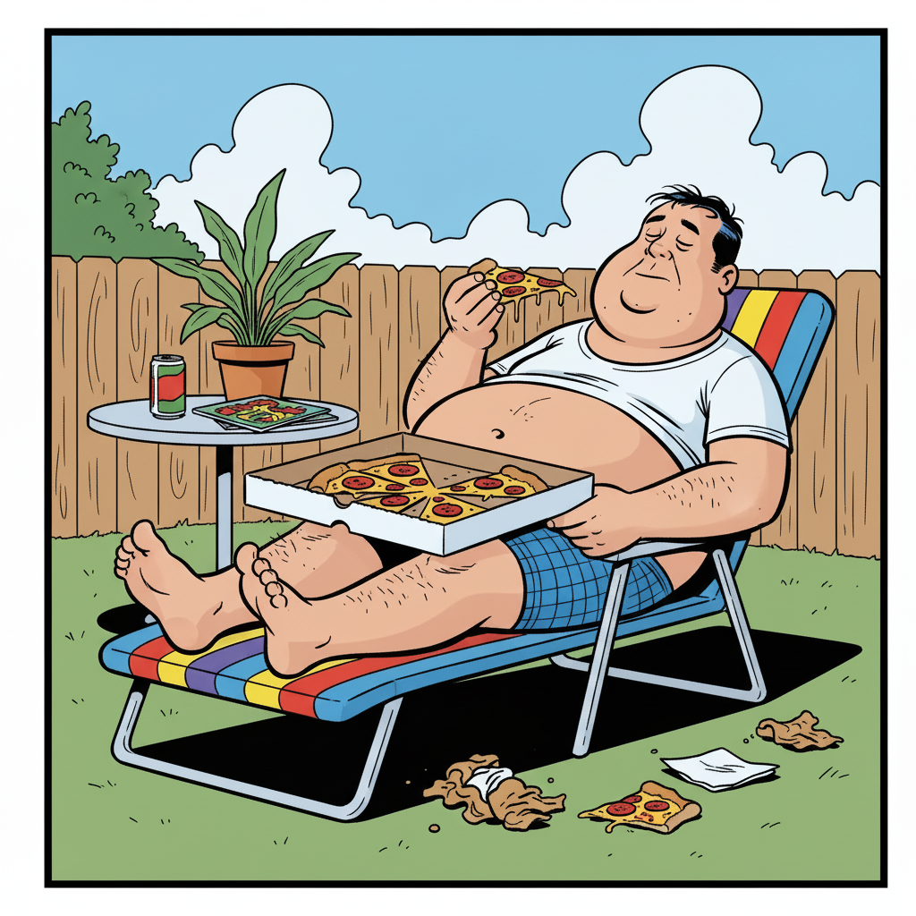 Lazy Man Speaks - Panel 1